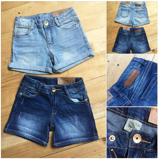 Short jean bé gái size 3/4T đến 13/14T, hàng xuất dư Zara, made in cambodia.